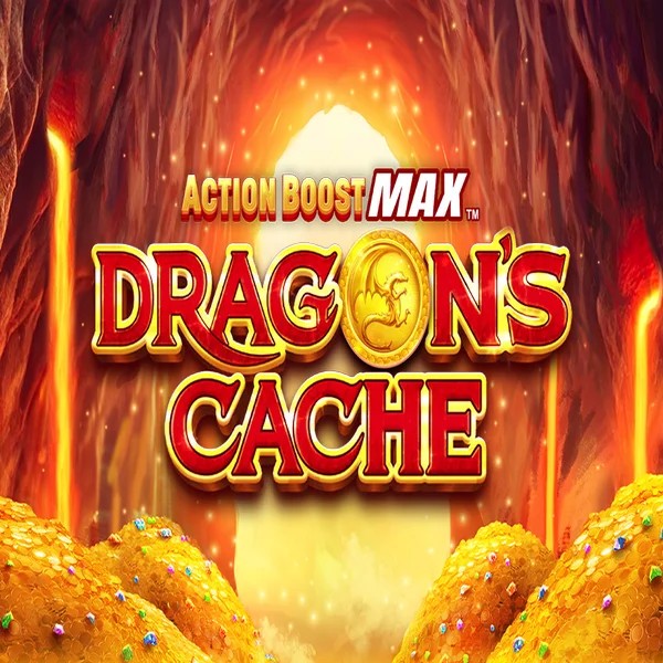 Action Boost Max Dragon's Cache logo – Slots by SpinPlay Games at Winnita casino