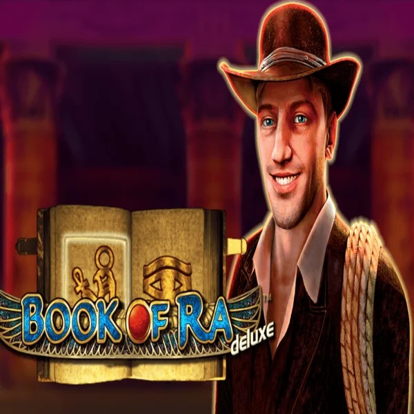 Book of Ra Deluxe slot logo by Novomatic at Winnita casino