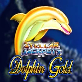 Dolphin Gold with Stellar Jackpots slot visual from Lightning Box Game available on winnita-casinoo.com